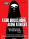 A girl walks home alone at night