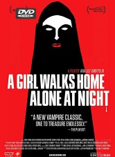 A girl walks home alone at night